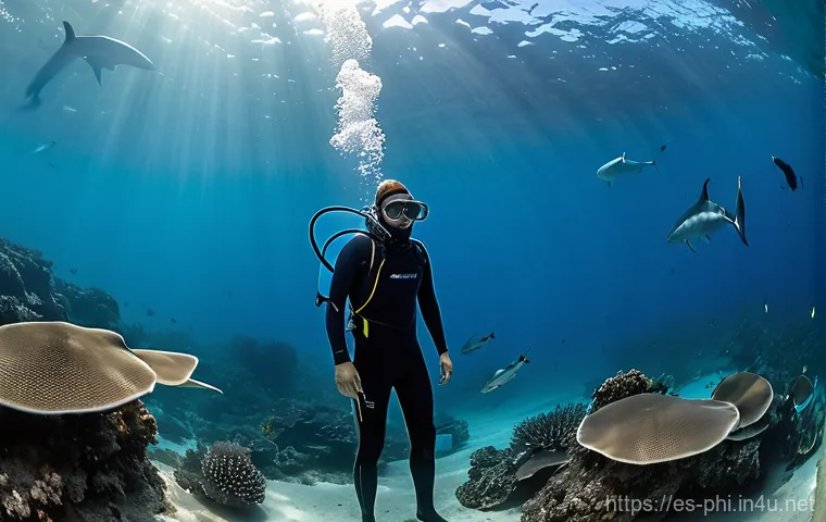 세부 섬 스쿠버다이빙 명소 - **A diver amidst a spectacular Sardine Run in Moalboal, Philippines.** Millions of shimmering silver...